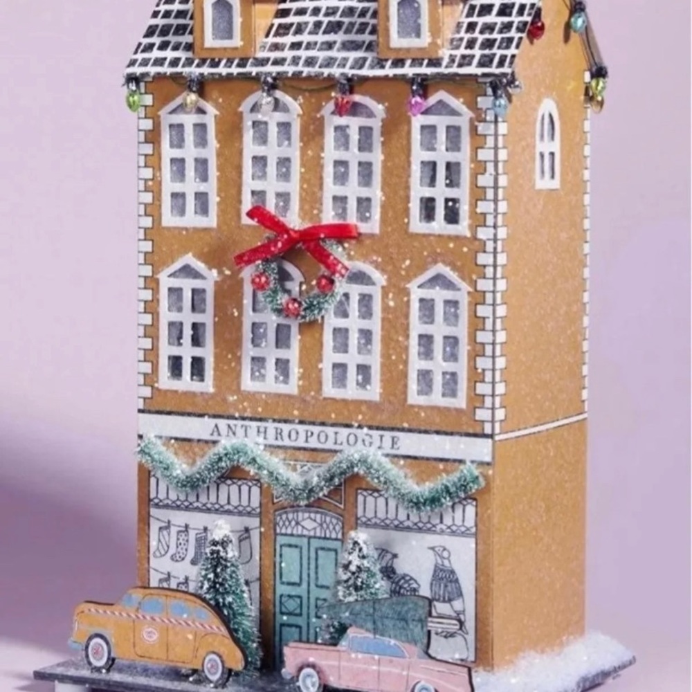 Anthropologie George & Viv Light-Up Holiday Village (Tan House Only)